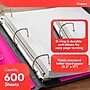 Staples 3" 3-Ring Better Binder, D-Ring, Pink (ST55890-CC)~#|#~73D09DE4-2E98-43CF-AE68BC9C09BCF3DC_sc7