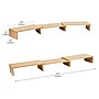 Mind Reader Adjustable Dual Monitor Stand, Up to 44 lbs., Brown (MDFMOND-BRN)~#|#~73D3CDAE-07BF-4B96-ADB78C3C4AEDCD41_sc7