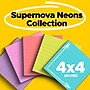 Post-it Super Sticky Notes, 4" x 4", Supernova Neons Collection, Lined, 90 Sheet/Pad, 6 Pads/Pack (675-6SSMIA)~#|#~73D88552-629C-4E51-B91CB0958E6251C4_sc7