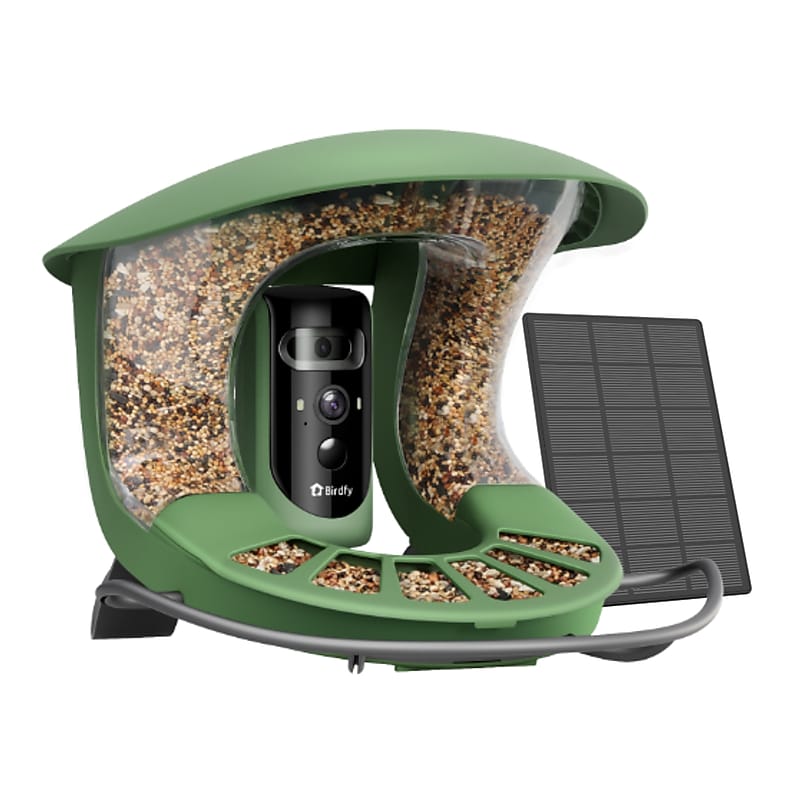 Birdfy Feeder 2 Pro with Dual-Lens Camera, Solar Panel and Free AI Lifetime Subscription, Green (EPPAMBNI8612100) image 1
