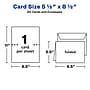 Avery Half-Fold Greeting Cards with Envelopes, 5.5" x 8.5", Matte White, Inkjet, 20/Pack (03265)~#|#~73DA98AA-E325-43EE-9DD163A7020A1F15_sc7