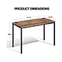 Eureka Ergonomic 47"W Writing Desk, Vintage (CD011)~#|#~73DB551A-42F7-46AE-9E2EE34A2BF740EF_sc7