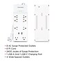 CyberPower P806UC15 Home Office 8-Outlet Surge Protector, 1-USB-C Port, 1-USB-A Port, 6 ft. Cord, 2400J Surge Suppression, White~#|#~73DB83AA-0605-4F37-8E23FEEEBF53CAD4_sc7