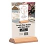 Excello Global Products Generic Holder, 5" x 7", Desktop/Countertop, Brown Acrylic (SGNH-WB-5X7)~#|#~73DD0B21-4666-42A6-8B63B8C7FB33DB57_sc7