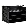 Mind Reader 4-Compartment Stackable Plastic Desk Tray, Black (DANSTACK4-BLK)~#|#~73DD1B85-B1F4-4467-817CFA908048A2EF_sc7