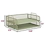 Staples Metal Mesh Side Loading Stackable Letter Tray, Letter Size, Sage Green, 2/Pack (ST63839)~#|#~73DE2E4C-9470-4659-9493211CBC42C51E_sc7