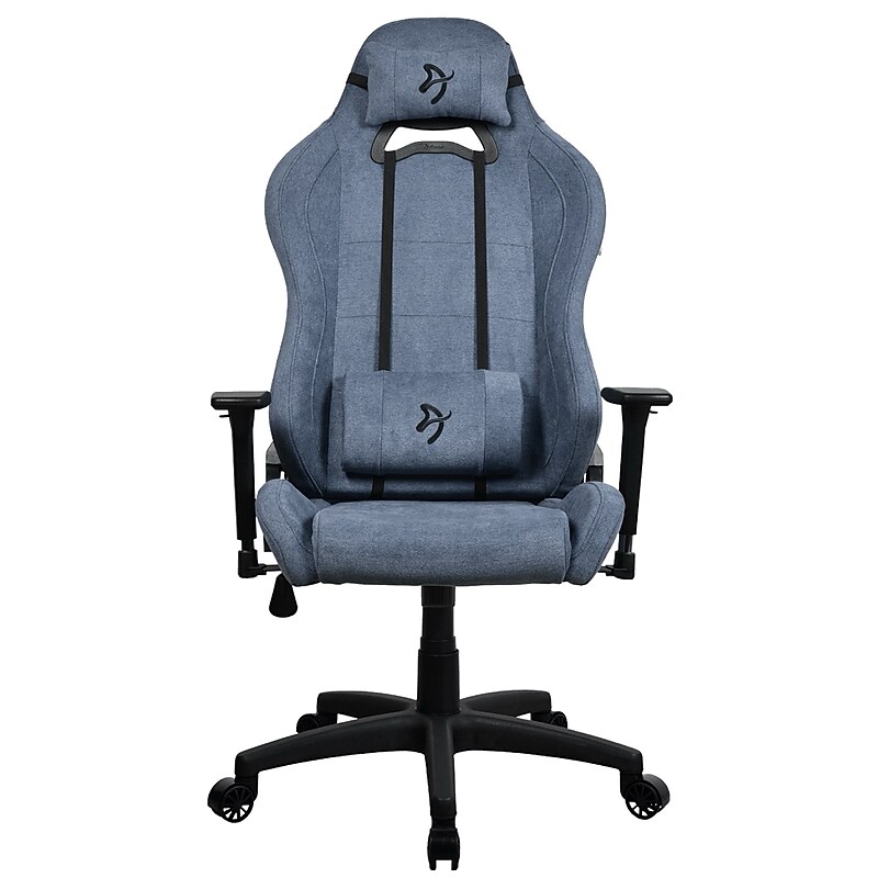 Arozzi Torretta Soft Fabric Ergonomic Racing Gaming Chair, Blue (TORRETTA-SFB-BL2) image 1