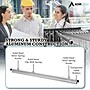 AdirOffice Hanging Clamp Document Holder, 42", Horizontal, Silver Aluminum, 12/Pack (ADI6056--2)~#|#~73E1955B-7992-4311-BF0DD18BEFEA4816_sc7
