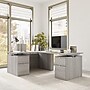 Bush Business Furniture Stratus 60"W Electric L-Shaped Adjustable Standing Desk with Drawers, Platinum Gray (SUT017PG)~#|#~73E53719-4F46-417B-B3BFE995FE4BC684_sc7