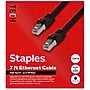 Staples TECH 7 ft. Cat-8 Ethernet Cable, Male to Male, Black (ST62463)~#|#~73E642A0-C15A-42F4-B42A4130DD687D1E_sc7