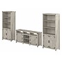 Bush Furniture Knoxville Console TV Stand with 5 Shelf Bookcases with Doors, Screens up to 70", Cottage White (CGR021CWH)~#|#~73E65C88-43DA-478C-AF90E33A843E6F84_sc7