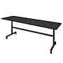 Regency Kobe 84"W x 24"D Foldable Training Room Table, Laminate, With Wheels, Ash Grey (MKFT8424AG)~#|#~73E98763-2BB5-4B38-B9497925DFD367D6_sc7