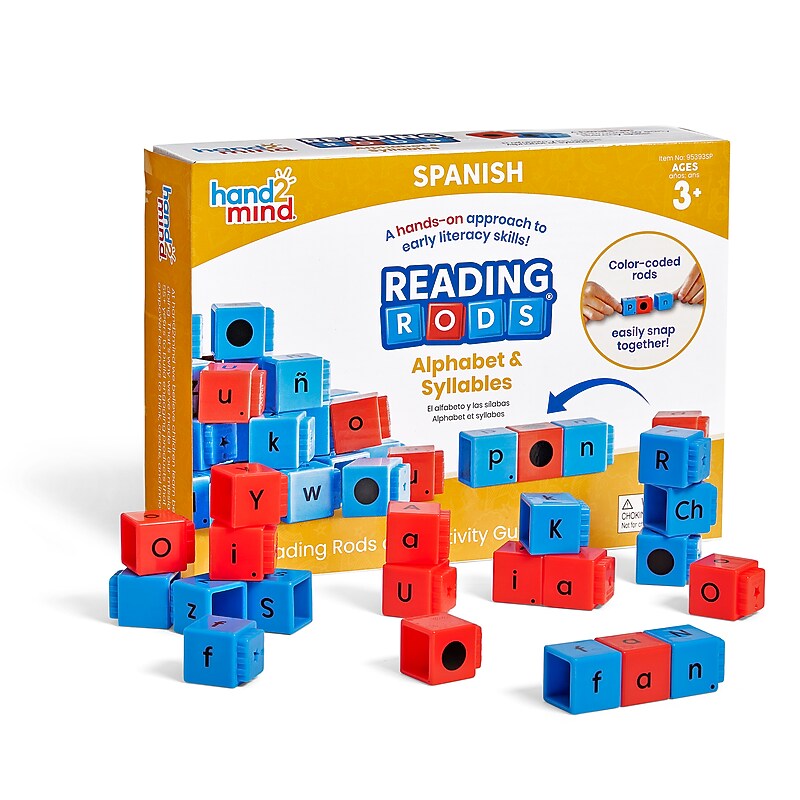 hand2mind Reading Rods in Spanish Alphabet & Syllables (95393SP) image 1
