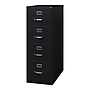 Hirsh Commercial 4-Drawer Vertical File Cabinet, Legal Size, Lockable, 52"H x 18"W x 26.5"D, Black (14107)~#|#~73F076BB-C38B-4767-A31FA4777078F3D2_sc7