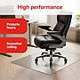 Staples Carpet Chair Mat, 46" x 60", Designed for Medium-Pile Carpet, Clear Polycarbonate (ST63675)~#|#~73F22F06-65FF-48AA-97E8F3AADF9E1C9C_sc7