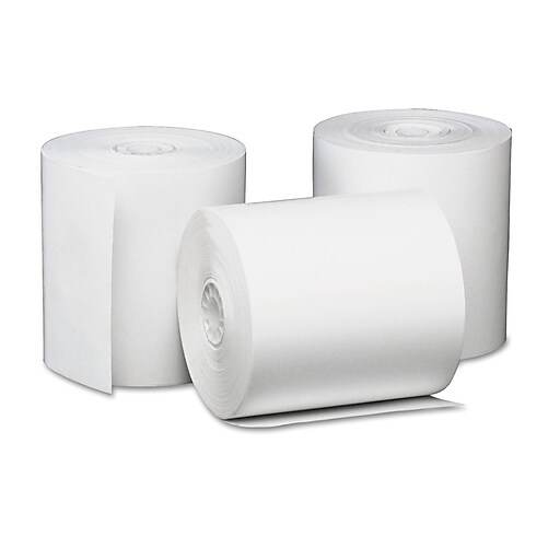 Universal Thermal Paper for Receipt Printers, 3 1/8" x 230' Roll, 50/Ct Staples
