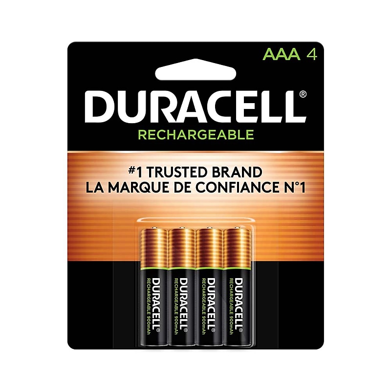 Duracell AAA NiMH Battery, 4/Pack (DX2400B4N001) image 1
