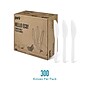 Perk™ Eco Compostable PLA Knife, Medium-Weight, White, 300/Pack (PK56199)~#|#~73F87F12-DF41-4618-9B6AE0F1BA22765D_sc7