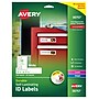 Avery Easy Align Laser/Inkjet Self-Laminating ID Labels, 1-1/32" x 3-1/2", White, 250 Labels/Pack (757)~#|#~73FA029F-3F1B-4783-94190FCE4F4C91A2_sc7