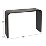 Storied Home Modern Waterfall Edge Mango Wood Console Table, Black (EC1717)~#|#~73FD3D3A-0DA6-4A6F-946C5365FFEE50C5_sc7