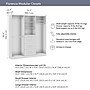 Bestar Florence Collection 75W x 16D Closet System with Rods, Drawers, Shaker, White (127643-000017)~#|#~73FF64BC-1350-4D20-B7FAC7C156E4F5EF_sc7