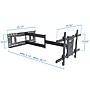 Mount-It! Full Motion TV Wall Mount with Extra Long Extension for 40" to 80" TVs, up to 121 lbs., Black (MI-397)~#|#~740055D6-1DEE-458F-A9D682C2F89A7119_sc7