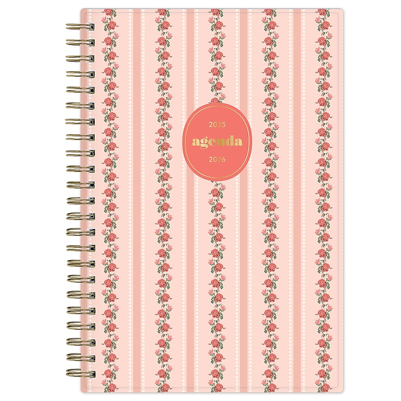 2025-2026 Blue Sky Sincerely Jules Rosie 5" x 8" Academic Weekly & Monthly Planner, Plastic Cover, Multicolored (155340) image 1