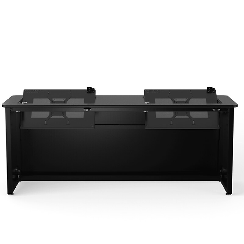 VersaDesk Enclosed Revolution 72"W Computer Desk, Black (RSD7224-BB) image 1