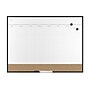 TRU RED Magnetic Steel Dry Erase Combo Board, Black Aluminum, 17" x 23" (TR61193)~#|#~7405C916-76CB-43B4-8FE957FAC5740124_sc7