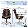 Serta Works Ergonomic Faux Leather Swivel Executive Chair with Back in Motion Technology, Chestnut (44186B)~#|#~7406EB89-1F94-4FB4-BCDC59D73AF44B78_sc7