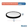 Bulbrite 9" Round 17-Watt 3000K LED Flush Mount Light, 1400 Lumens, Black (773609)~#|#~74099F8C-29DF-49BB-AE4069677F0A2BE1_sc7