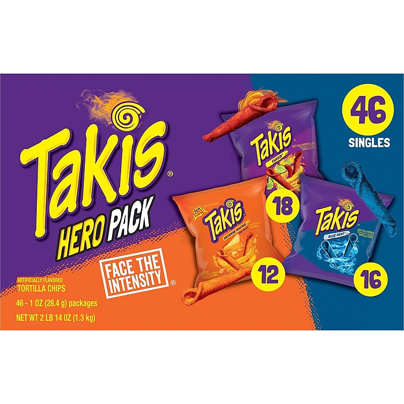 Takis Hero Pack Tortilla Chips, 1 oz., 46 Bags/Case (128642) image 1