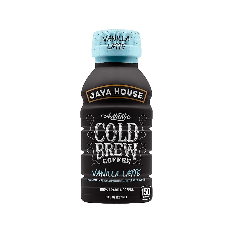 Java House Vanilla Latte Cold Brew Coffee, 8 fl. oz., 24/Carton (FA10E080) image 1