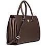 Karla Hanson 16" Faux Leather Water Resistant Laptop Bag, Brown (21201BROWN)~#|#~740FDF77-E758-4700-9550D2988F1AFB58_sc7