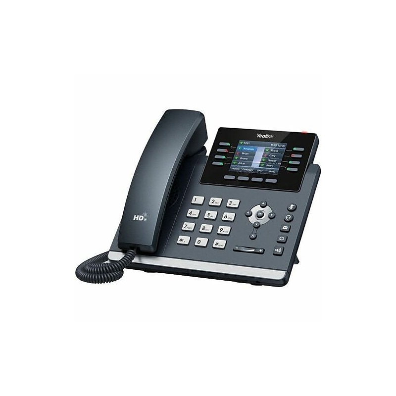 YeaLink SIP-T44W 12-Line VOIP Conference Speaker Phone, Gray (1301213) image 1