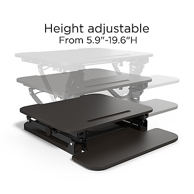 Union & Scale FlexFit 27" Manual Adjustable Desk Converter - Thumbnail 2