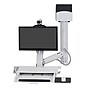 Ergotron StyleView Adjustable Keyboard & Monitor Mount Workstation, Up to 24" Monitor, White (45-594-216)~#|#~741591F6-3D15-4D49-B80CFA6E97E60DB1_sc7