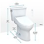 Toto Drake 1.28 gal. Gravity Flush Toilet, Cotton (MW7863084CEG#01)~#|#~7415D17D-9DB8-4157-8DE4D97DFCAA8AEF_sc7