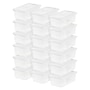 Iris 6 Qt. Snap Lid Storage Box, Clear, 18/Carton (200401CT)~#|#~741C575E-82E9-47D9-BECAC0409C17ABFD_sc7
