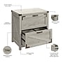 Bush Furniture Knoxville 2-Drawer Lateral File Cabinet, Cottage White (CGF129CWH-03)~#|#~741F8EC1-A258-44D4-9A04760059F92EB0_sc7
