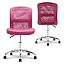Serta Essentials Armless Ergonomic Bonded Leather/Mesh Swivel Task Chair, Pink (48740E)~#|#~74210D7C-5184-4AE4-A15FE81FC6E4EA11_sc7
