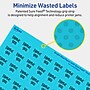Avery Laser/Inkjet Multipurpose Square Labels, 0.75" x 0.75", Bright Blue, 3200/Pack (94102)~#|#~742462E4-5A2D-43F5-8DD05D92895DBF71_sc7