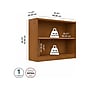 Bush Furniture Universal 30"H 2-Shelf Bookcase with Adjustable Shelf, Natural Cherry (WL12466)~#|#~742520CA-DE93-4BDB-8CBC2D611C5B1FE9_sc7