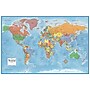 SwiftMaps Classic Premier Laminated Wall Map, 24" x 36" (SM WORCPRE24L)~#|#~74257F6E-1420-48B1-8AE9C3203BFDB14A_sc7