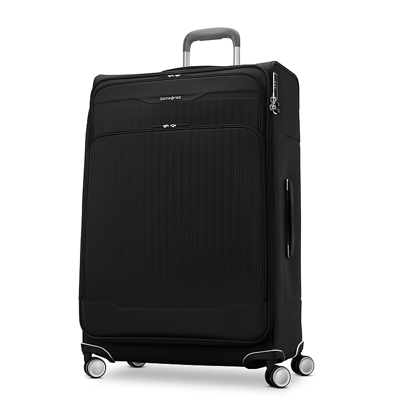 Samsonite Silhouette 18 32" Checked Luggage with Spinner Wheels, Black (153641-1041) image 1