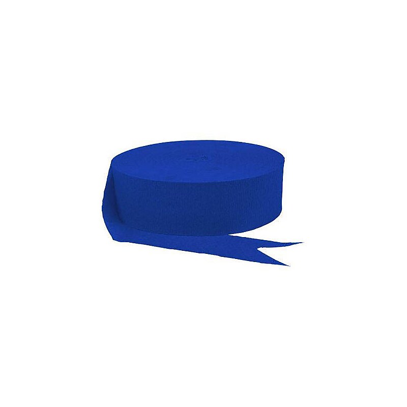 Party City Cepe Paper Streamer Roll, Royal Blue (AM18205-105) image 1