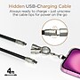 HyperGear TECHcessories 2-in-1 Universal Crossbody Phone Strap with USB-C Charging Cable, Black (16280)~#|#~74391DAE-AC2F-46E8-88FC3B6714F11FFE_sc7