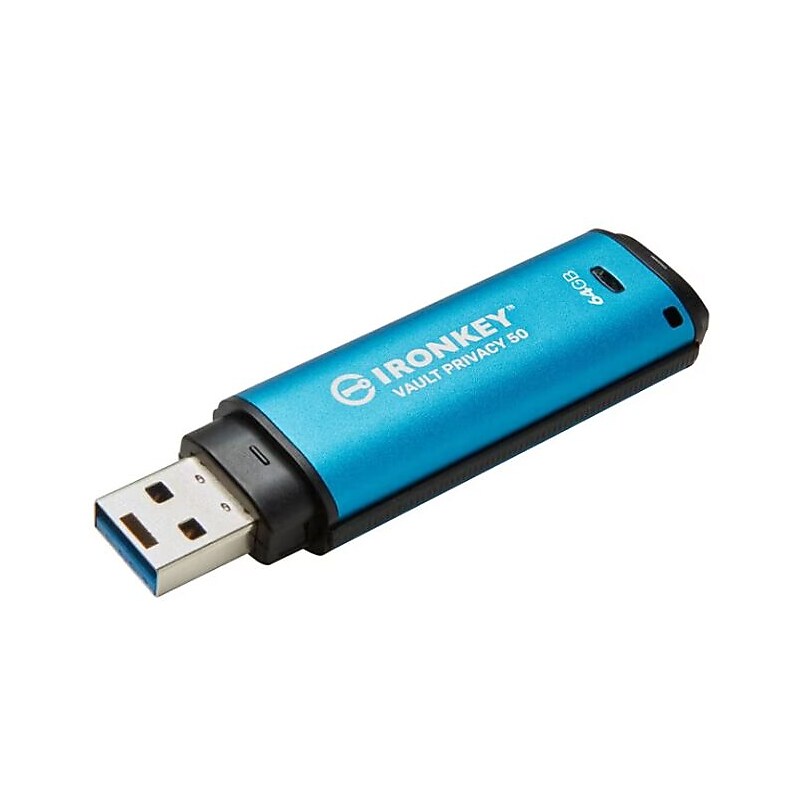 Kingston IronKey Vault Privacy 50 Series USB Flash Drive 64 GB TAA Compliant (IKVP50/64GB) image 1