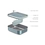 Bentgo MicroSteel Lunch Box, Aqua, 41 oz. (BGSTLCH-AQ)~#|#~74421BBA-8BA1-4425-B77F4047EE1CD958_sc7