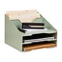 Staples 5-Compartment Plastic Desktop Organizer, Sage Green (ST63875)~#|#~7443AF63-E738-4C3B-B64ED2DB1727B4F1_sc7